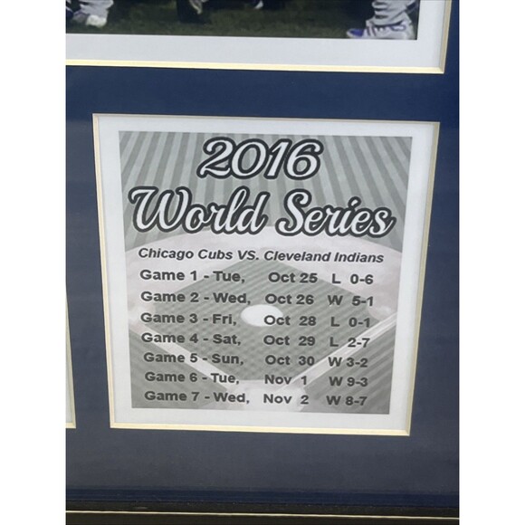 Chicago Cubs 2016 World Series Champs Celebration Collectible Framed Photo - Picture 13 of 14